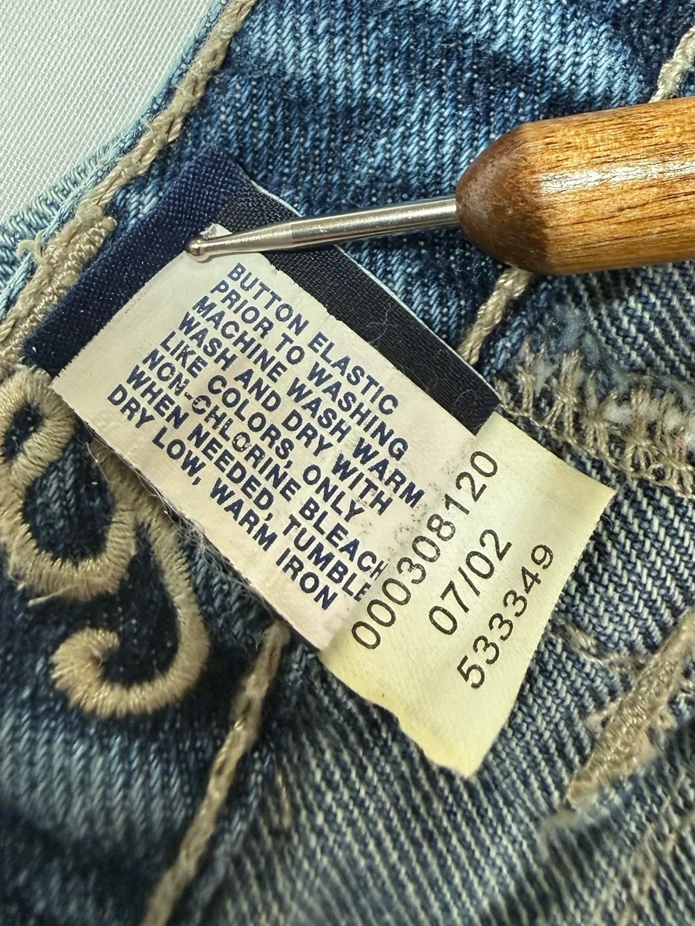 VINTAGE GAP Girls Denim Mini Skirt 18-24m Y2K Stretch Jean Skirt Western Cowgirl